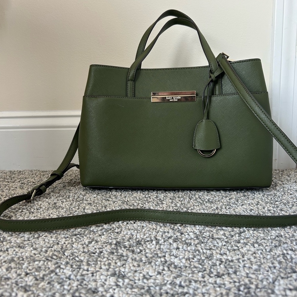 Kate Spade New York Maiden Way Saffiano Clarke Shoulder Bag Green